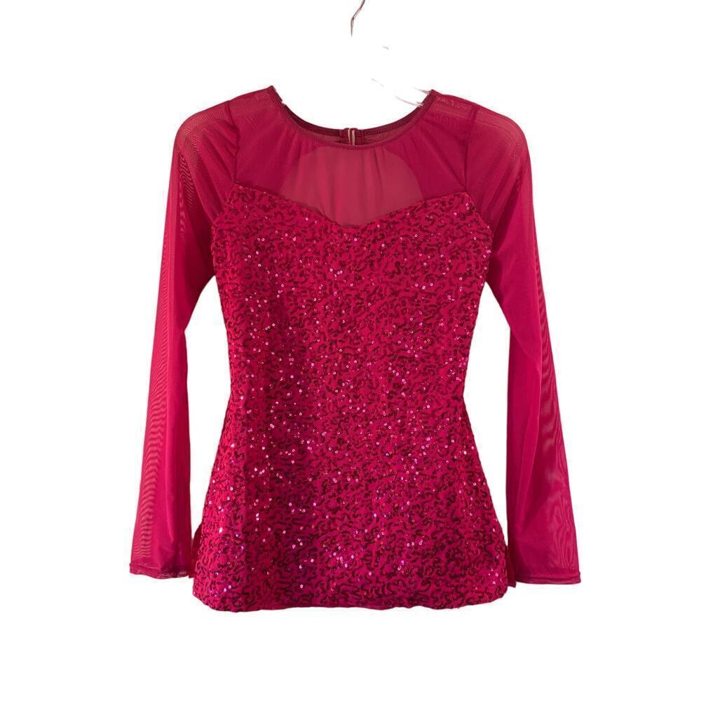 BALERA Women’s Fuchia Sequin Dancewear / Size: SA 4/6
